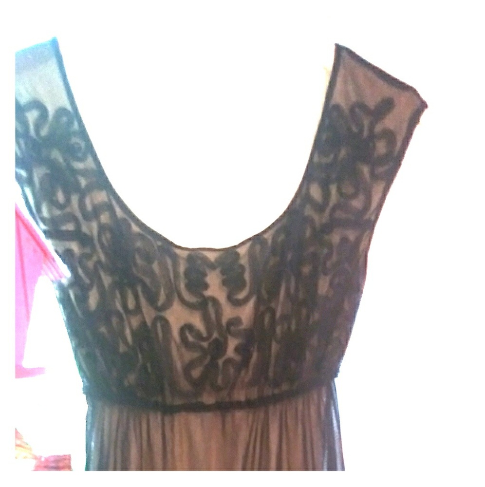 Black Embroidered Dress